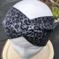 Stirnband Panther, Knotenband, Bandeau Haarband Bild 5