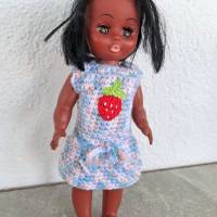 Süßes Kleidchen für Puppen 27 cm mit   Erdbeere  sofort lieferbar !!! Bild 1
