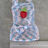 Süßes Kleidchen für Puppen 27 cm mit   Erdbeere  sofort lieferbar !!! Bild 6