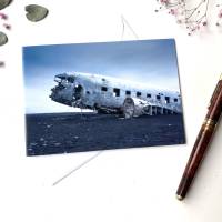 Island Flugzeugwrack- 3er Set Klappkarten mit Umschlag Bild 4
