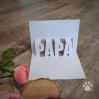 Plotterdatei Pop Up Karten Vatertag, bester Papa, Dad, Papa, SVG, Studio3 Bild 1