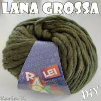 5 Knäuel 250 Gramm RAGAZZA LEI von Lana Grossa in Oliv Farbe 027 Partie 208865 Bild 1