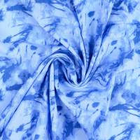 Rest: 2m x 1,44m Viskose leichter Frühjahrs-/Sommerstoff Batik blau (1m/7,-€) Bild 1