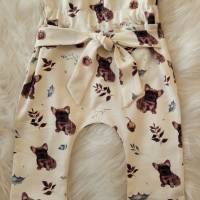 Paperbag Hose mit Schleife, Baby, Kinderhose, Französische Bulldoggen Welpe Bild 3