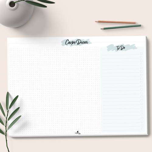Schreibtischunterlage aus Papier mit To-Do Liste I DIN A3 mit 25 Blatt I CreativeRobin