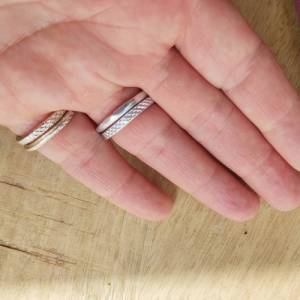Drahtjuwel Aluminiumdraht-Ring, Ring Aluminium , Ring silber,Ring gold,Ring Snake,Schlangenring,2 Stück Bild 2