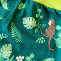 Baby-Pumphose 62 • 80 Jersey Dschungelfieber Bündchen Hellgrün Bild 5