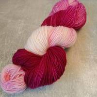 handgefärbte Sockenwolle, Sockenwolle 4-fach, Orchidee, Strang, #2312 Bild 1
