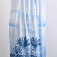 Damen Maxi Sommerkleid | Floraler Druck in Weiß/Blau | Bild 3