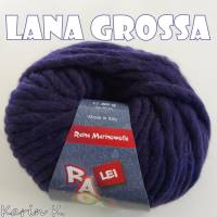 5 Knäuel 250 Gramm RAGAZZA LEI von Lana Grossa in Violettblau Farbe 025 Partie 822309 Bild 3