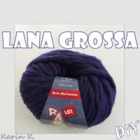5 Knäuel 250 Gramm RAGAZZA LEI von Lana Grossa in Violettblau Farbe 025 Partie 822309 Bild 4