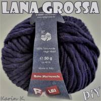 5 Knäuel 250 Gramm RAGAZZA LEI von Lana Grossa in Violettblau Farbe 025 Partie 822309 Bild 6