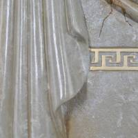 Säule Mäander Style Beistelltisch Handbemalt Marmoriert Dekosäule 100cm Griechische Antik Säule Barock Blumenständer Bild 5