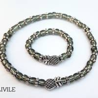 Zeitloses Glasarmband aus feinen Glas Perlen UNIKAT Armband Maßanfertigung Perlenliebe Perlenschmuck Bild 1