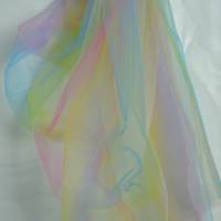pastelliger Tüll  in Regenbogenfarben Einhorn Rainbow 100 x 150 cm  Tütü ♕ Bild 2