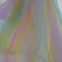 pastelliger Tüll  in Regenbogenfarben Einhorn Rainbow 100 x 150 cm  Tütü ♕ Bild 3