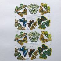 Poesiebilder 24 Schmetterlinge 4 cm bis 6,5 cm Kartenaufleger, Aufleger zur Kartengestaltung Bild 1