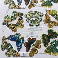 Poesiebilder 24 Schmetterlinge 4 cm bis 6,5 cm Kartenaufleger, Aufleger zur Kartengestaltung Bild 2