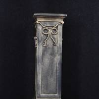 Säule Mäander Style Beistelltisch Handbemalt Marmoriert Dekosäule 75cm Griechische Antik Säule Barock Blumenständer Bild 5
