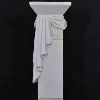 Säule Mäander Style Beistelltisch Handbemalt Marmoriert Dekosäule 100cm Griechische Antik Säule Barock Blumenständer Bild 6