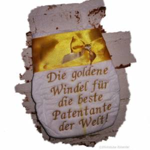 Goldenen Windel für Patentante Bild 1