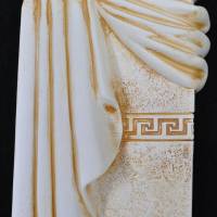 Säule Mäander Style Beistelltisch Handbemalt Marmoriert Dekosäule 100cm Griechische Antik Säule Barock Blumenständer Bild 5