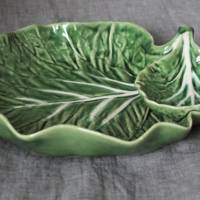 große Vintage Keramik Schale mit Dipgefäß Kohl Bild 4