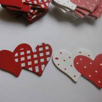 Streuteile Herzen in rot und weiß - Dekoration zur Hochzeit - Liebe - Valentinstag Bild 2