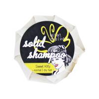 Solid Shampoo "Sweet Kitty" - fester Shampoo Bar (sulfatfrei) | Duft nach Karamell & Honig Bild 2