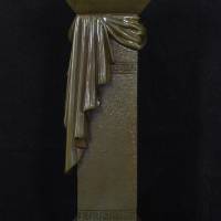 Säule Mäander Style Beistelltisch Handbemalt Marmoriert Dekosäule 100cm Griechische Antik Säule Barock Blumenständer Bild 4