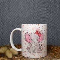 Lieblingsoma mit Elefant, Keramik Tasse, Kaffeetasse 340 ml Bild 6