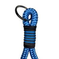 Schlüsselanhänger handgefertigt der Marke AlsterStruppi in himmelblau, antikgrauem Leder, personalisiert ist möglich Bild 4