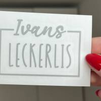 Aufkleber Leckerlis personalisiert für DIY Leckerlidose | Etikett Vinyl-Sticker Sticker Leckerli Vorratsdose Bild 8