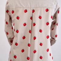 Damen Hemdbluse | Motiv Erdbeere | Bild 3