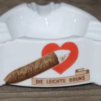 Vintage Aschenbecher "Die leichte Bruns" Bild 2