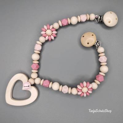 Baby Kinderwagenkette | Babyschalenkette | Geschenkidee zur Geburt oder Taufe | Holzelefant