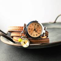 Armbanduhr,Wickeluhr,  Kunstleder,  Auswahl, Libelle Bild 2