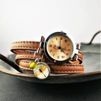 Armbanduhr,Wickeluhr,  Kunstleder,  Auswahl, Libelle Bild 3