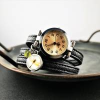 Armbanduhr,Wickeluhr,  Kunstleder,  Auswahl, Libelle Bild 5