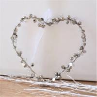 Fensterdeko Herz mit Perlen Bild 2