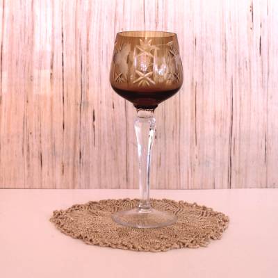 Römerglas dunkelbraun Weinglas