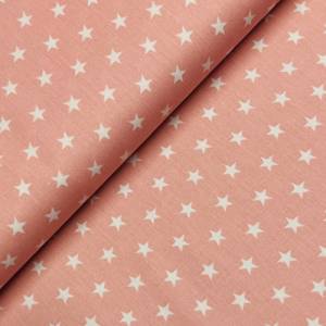 Baumwolle/Webware Petit Stars auf rosa, 1cm Bild 1
