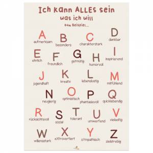 Affirmations Poster für Kinder | positive Bekräftigung fürs Kinderzimmer, Kindergarten & Grundschule Bild 1