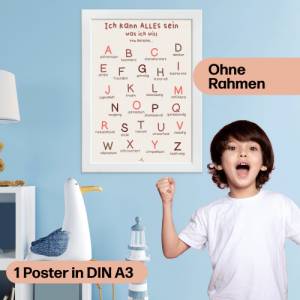 Affirmations Poster für Kinder | positive Bekräftigung fürs Kinderzimmer, Kindergarten & Grundschule Bild 4