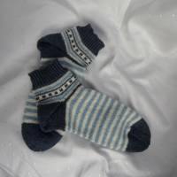 Sneaker Socken Größe: 38/39, blau, weiß Bild 1