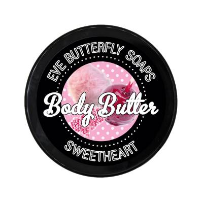 Shea Body Butter"Sweetheart" | Duft nach Zuckerwatte, Cotton Candy, mit Sheabutter & Kakaobutter