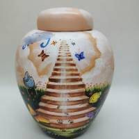 Tierurnen - handgemalt by Janus ️ Vase mit Deckel 0,5 Liter, Handarbeit Bild 1