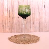 Römerglas grün Weinglas Bild 1