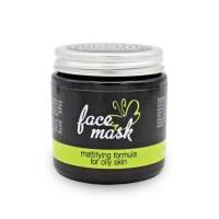 Gesichtsmaske mit Bergamot & grüner Tee-Extrakt | für Misch- und fettige Haut, mattierend, mit Kaolin, Aloe Vera Bild 1