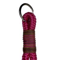 Schlüsselanhänger handgefertigt der Marke AlsterStruppi in fuchsia, braunes Leder, personalisiert ist möglich Bild 4